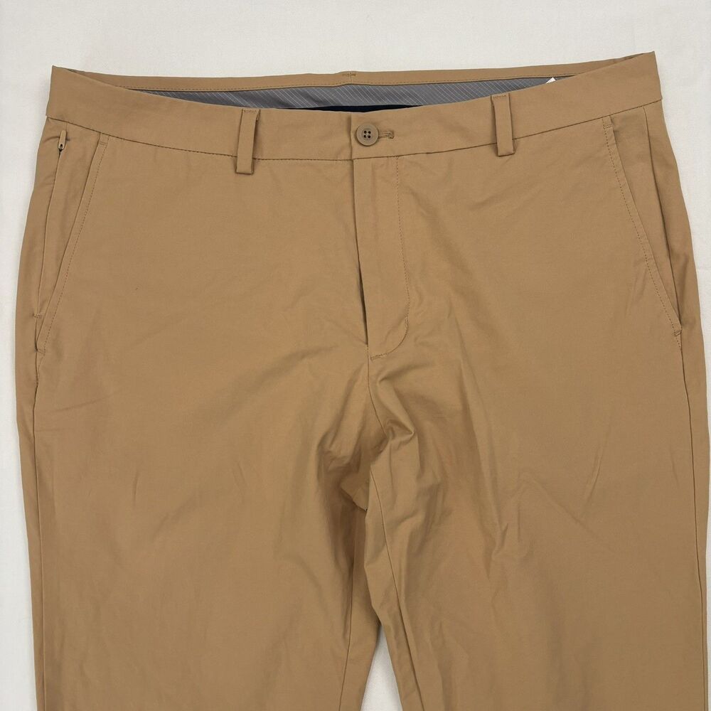 Vineyard Vines Pants Mens 38 Beige On The Go Performance Slim OTG Chino 38x30 - Picture 3 of 10